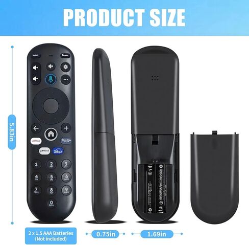 Voice Replacement Remote Control for Pioneer Xumo TV E550AE86C, E500AE98C, E300AE24C – Smart TV Remote with Voice Function, Easy Setup, No Batteries Included in Kuwait