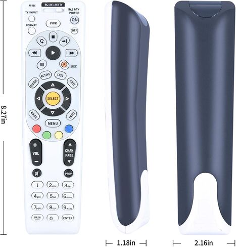 ZWP Universal Replacement Remote Control for DIRECTV RC65 RC65X RC65RX RC66 RC66X 4-Device LCD LED HDTV A/V Receiver, Compatible for H20 HR20 H21 HR21 HR22 H23 HR23 H24 HR24 H25 R15 R16 R22 D11 D12 in Kuwait