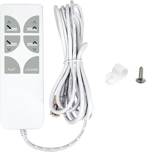 جهاز تحكم عن بعد سلكي بديل لسرير Serta Motion Essentials 2 II Linak HB12012-00 القابل للتعديل، مع مشبك كابل تثبيت لولبي in Kuwait