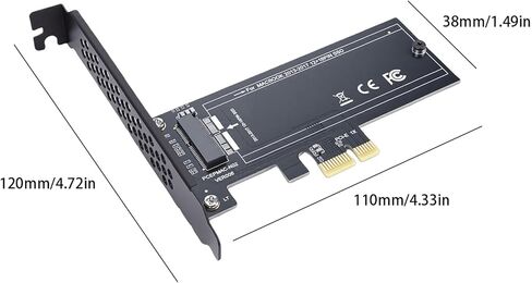 SSD إلى PCIE 1X بطاقة محول 12 + 16 Pin SSD محول PCIE 4.0 واجهة التوصيل والتشغيل لـ Pro 2013 إلى 2017 مع دعم 10 11 in Kuwait