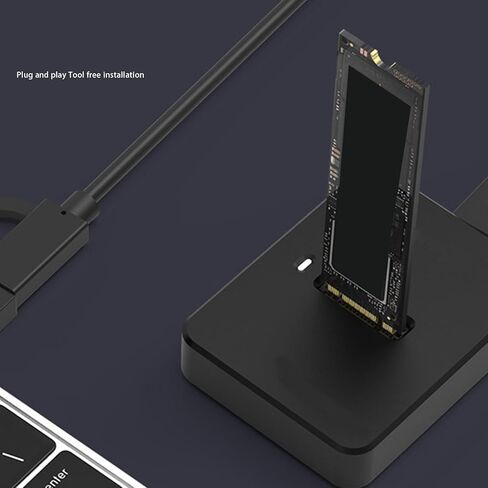Dpofirs NVME SSD Reader Adapter, M.2 SSD to USB Docking Station, M.2 to USB Adapter, Support 2230/2242/2260/2280 mm . NVMe & NGFF(Serial ATA) SSDs in Kuwait