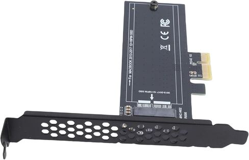 Yoidesu High Speed M.2 NVME SSD Adapter Card, PCIe Adapter Card for MacBookPro 2013-2017 12+16 Pin SSD to M.2 KEYM PCIE 1X, Plug and Play with Low Profile Bracket in Kuwait
