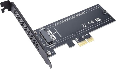 Yoidesu High Speed M.2 NVME SSD Adapter Card, PCIe Adapter Card for MacBookPro 2013-2017 12+16 Pin SSD to M.2 KEYM PCIE 1X, Plug and Play with Low Profile Bracket in Kuwait