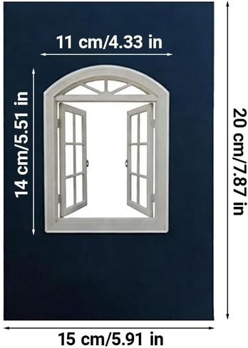 Window Frame Photography Prop - 7.87x5.91in Creative Framing Tool for Travel & Outdoor Photos, Portable Plastic White Picture Frame for Unique Shots, Photoshoot Accessory Gift in Kuwait