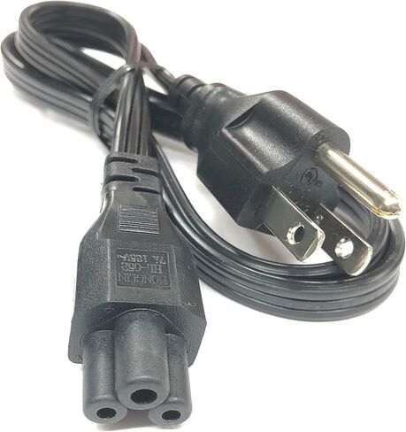 HONGLIN Original 3.3 Ft AC Power cord HL-052 HL-002 E254927, Compatible With P/N:05V1C9,5V1C9,0K260C,K260C,0K2490,02JVNJ,2JVNJ,NEMA 5-15P to C5 3-Slot Mickey Mouse type plug,Fit For Dell Laptops,Deskt in Kuwait