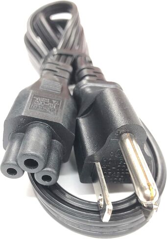 HONGLIN Original 3.3 Ft AC Power cord HL-052 HL-002 E254927, Compatible With P/N:05V1C9,5V1C9,0K260C,K260C,0K2490,02JVNJ,2JVNJ,NEMA 5-15P to C5 3-Slot Mickey Mouse type plug,Fit For Dell Laptops,Deskt in Kuwait