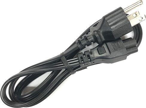 HONGLIN Original 3.3 Ft AC Power cord HL-052 HL-002 E254927, Compatible With P/N:05V1C9,5V1C9,0K260C,K260C,0K2490,02JVNJ,2JVNJ,NEMA 5-15P to C5 3-Slot Mickey Mouse type plug,Fit For Dell Laptops,Deskt in Kuwait