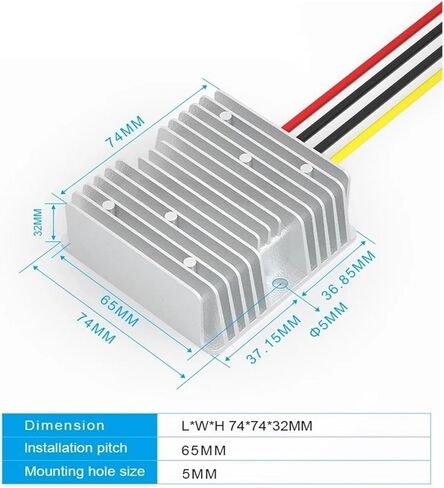 Step Down Buck Power Supply Converter DC DC 60v to 48v 55-96v 54v 62 68v 72v 84v 90v Buck Power Supply Converter 10A 480W in Kuwait