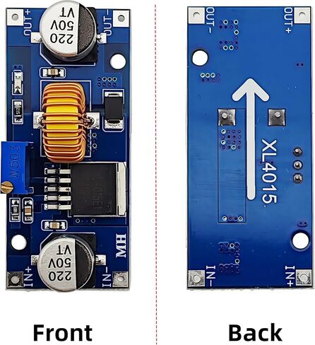 6PCS XL4015 5A DC-DC Duck Converter Step-Down Supply Power Module Adjustable Voltage Regulator with Heat Sink in Kuwait