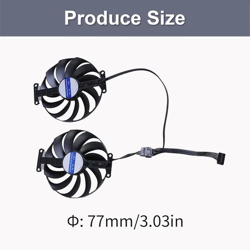 CF1010U12D 12V 0.45A 7Pin Coolers Fan for RX6600XT Graphics Card Fan 95mm Replacement in Kuwait
