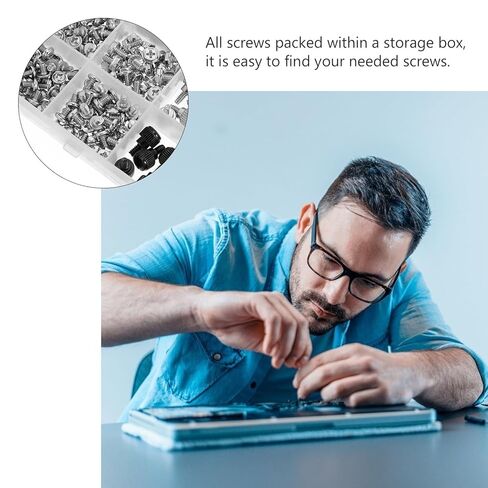 Toddmomy 362pcs Desktop Computer Screws Kit with Screwdriver Brush and Cable Ties, Computer Standoffs and Mounting Accessories for PC Case Assembly and Repair in Kuwait