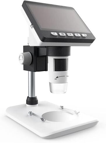 Microscope Kit 1080P 8LED Microscope Practical Portable LCD Electronic Video Microscopes Microscope Slides in Kuwait