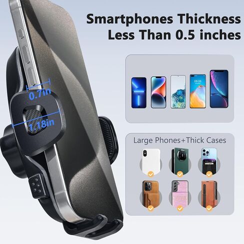 ELOHEI Phone Holder for Cadillac XT4 with Custom Base, Specifically Design Car Phone Mount for Cadillac XT4 2018 2019 2020 2021 20222 2023 2024 2025 Car Accessories (HE05) in Kuwait