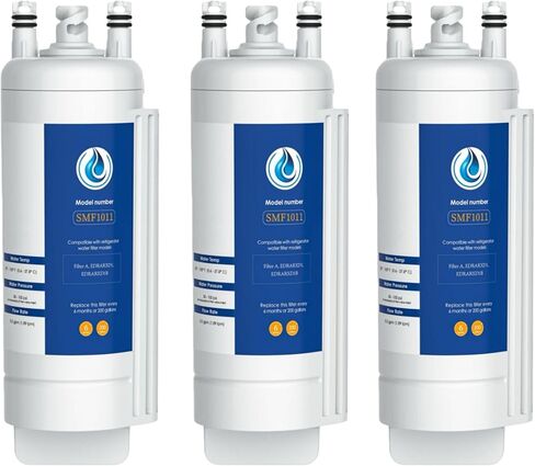 استبدال فلتر المياه EDRARXD1 لدوامة EDRARXD1، فلتر Everydrop A، WRFF3536SZ، WRMF3636RZ، WRFF3436RZ، WRMF3636RV، WRMF3636RW، WRMF3636RB، 3 قطع in Kuwait
