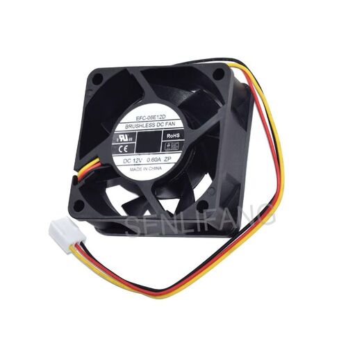 جديد 6 سنتيمتر مربع مروحة التبريد EFC-06E12D 6025 60*60*25 مللي متر DC12V 0.6A 3 خطوط in Kuwait