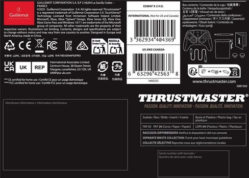 Thrustmaster ESWAP X2 H.E – Modular Gamepad for Esports Games with Anti-Drift H.E.A.R.T. (Hall Effect) Mini-Sticks – Compatible with Xbox Series X|S, Xbox One and PC in Kuwait