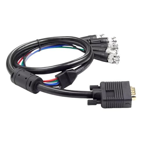 QMQJIA VGA إلى 5 BNC RGBHV كابل ذكر موصلات اتصال الحبل عالية الدقة للشاشات الرقمية والشاشات in Kuwait