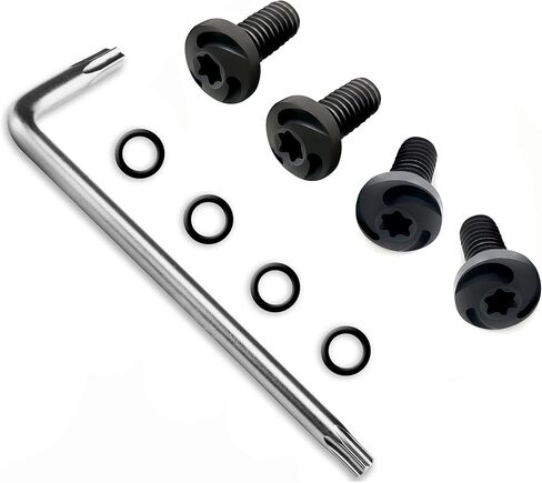 Guuun CZ Grip Screws, 4 O Rings, T10 Torx Key, 2 Stainless Steel Screws - Black in Kuwait