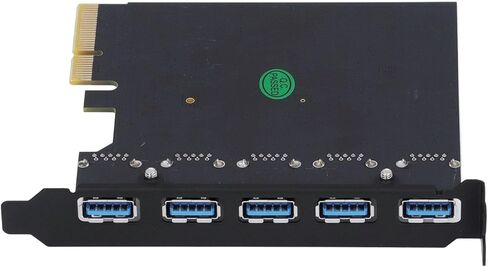 بطاقة توسيع USB 3.2 Gen 2، بطاقة PCI Express ذات 5 منافذ مع شريحة ASMedia ASM3142 بسرعة 10 جيجابت في الثانية للكمبيوتر المكتبي 10 11 Linux in Kuwait