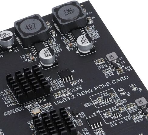 بطاقة توسيع USB 3.2 Gen 2، بطاقة PCI Express ذات 5 منافذ مع شريحة ASMedia ASM3142 بسرعة 10 جيجابت في الثانية للكمبيوتر المكتبي 10 11 Linux in Kuwait
