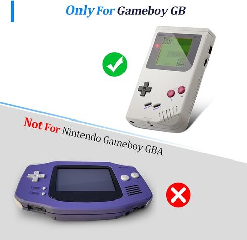 قطعتان من الزجاج الأمامي لنظام Gameboy GB غطاء عدسة الشاشة الواقية لجهاز Game boy GB لوحة زجاجية لعدسة الشاشة الأمامية مع أدوات (رمادي) in Kuwait