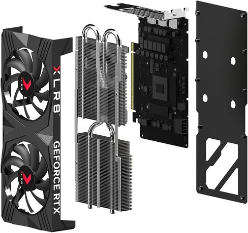 PNY GeForce RTX™ 4060 Ti 8GB Verto™ OC Dual Fan Graphics Card DLSS 3 (128-bit, PCIe 4.0, GDDR6, HDMI/DisplayPort, Supports 4k, 2 Slot) (Renewed) in Kuwait