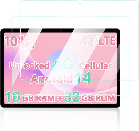 Screen Protector for Topsand G12 Android 14 10-inch Tablet, Anti-Scratch 9H Hardness Touch Sensitive 2.5D Rounded Edges Bubble Free Easy to Install,2 Pack. in Kuwait