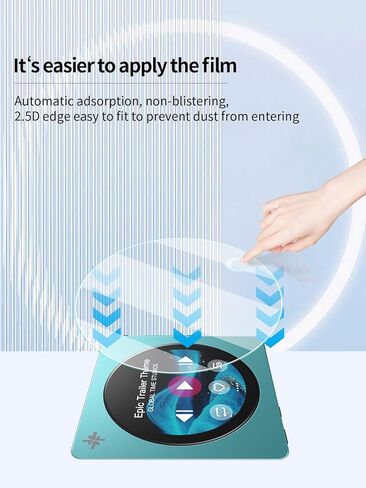 واقي شاشة لمشغل موسيقى هاي فاي المحمول FIIO DISC، طبقة نانوفيلم عالية الدقة مقاومة للخدش، شفاف عالي الدقة، خالٍ من الفقاعات مع مجموعة تركيب سهلة، 4 عبوات in Kuwait