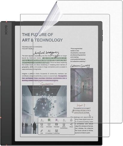 واقي شاشة غير لامع من قطعتين لجهاز BOOX Note Air 5 C 10.3 بوصة، واقي شاشة غير لامع بتغطية كاملة ومضاد للوهج لـ BOOX Note Air 5 C in Kuwait