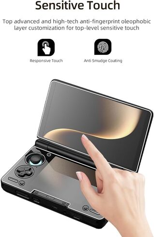 Screen Protector for AYN THOR Dual-Screen Handheld, 1 SET Tempered Glass Film for THOR Gaming Console (Upper Screen + Lower Screen), Anti-Scratch HD Clear High Touch Sensitivity in Kuwait