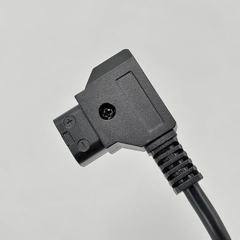 كابل D-Tap to XLR أنثى ذو 4 دبابيس ملفوف بالطاقة بزاوية قائمة لسوني فينيسيا F5/F55، بلاك ماجيك URSA Mini Pro، باناسونيك فاريكام (أسود) in Kuwait