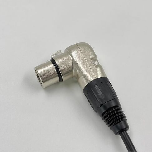 كابل D-Tap to XLR أنثى ذو 4 دبابيس ملفوف بالطاقة بزاوية قائمة لسوني فينيسيا F5/F55، بلاك ماجيك URSA Mini Pro، باناسونيك فاريكام (أسود) in Kuwait