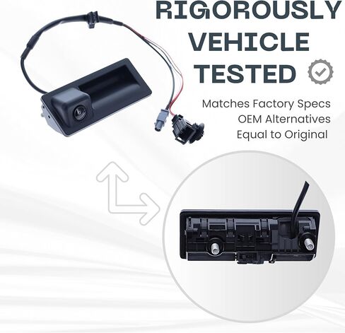 كاميرا احتياطية تحل محل 2016 2017 2018 Volkswagen Tiguan/Tiguan Limited Liftgate Switch مع التنقل OE الجزء # 5N0827566AQ، 5N0827566AP (5N08-27566A-Q، 5N08-27566A-P) in Kuwait