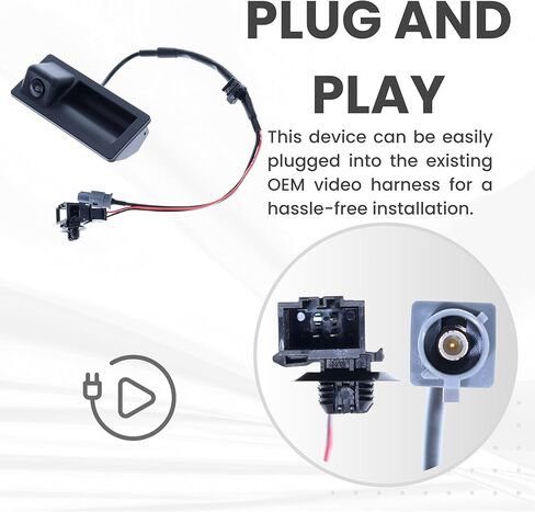 كاميرا احتياطية تحل محل 2016 2017 2018 Volkswagen Tiguan/Tiguan Limited Liftgate Switch مع التنقل OE الجزء # 5N0827566AQ، 5N0827566AP (5N08-27566A-Q، 5N08-27566A-P) in Kuwait
