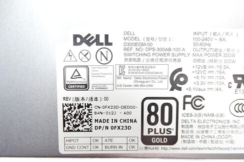 FX23D Dell D300EGM-00 مصدر طاقة PSU بقدرة 300 وات (متجدد) in Kuwait