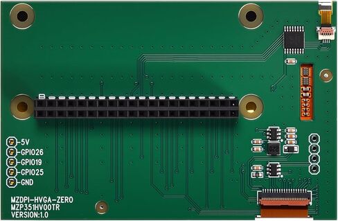 شاشة لمس 3.51 بوصة لـ Raspberry Pi Zero 2W / 2WH / W/Zero - شاشة LCD 320x480 DPI، لمسة مقاومة 4 أسلاك، تحديث 60 هرتز، اتصال GPIO المباشر (لا تتضمن لوحة Pi) in Kuwait