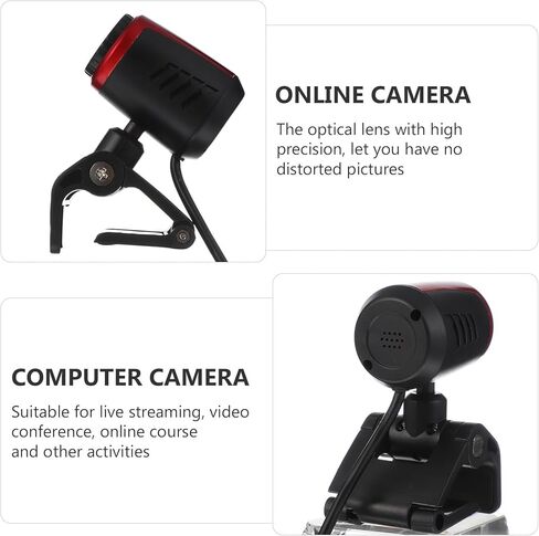 OUNONA Auto Focusing USB Computer Webcam for Live Streaming and Video Calls, High Definition Online Camera Compatible with Desktop and Laptop Pcs, Professional Web Camera with USB in Kuwait