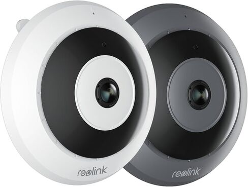 كاميرا أمان داخلية REOLINK بدقة 6 ميجابكسل مع بانوراما 360 درجة، وكاميرا عين السمكة واي فاي 2.4/5 جيجا هرتز، وكشف حركة الشخص، وصوت ثنائي الاتجاه، وعروض عرض بانورامية متعددة، وحامل السقف/الجدار/المكتب in Kuwait