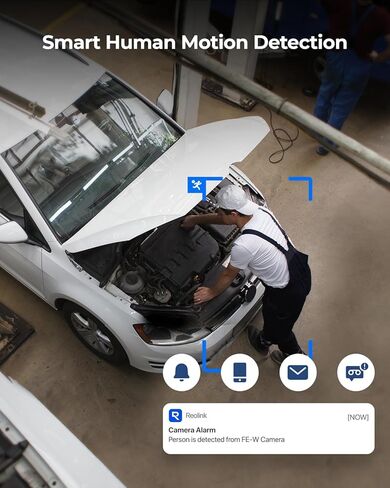 كاميرا أمان داخلية REOLINK بدقة 6 ميجابكسل مع بانوراما 360 درجة، وكاميرا عين السمكة واي فاي 2.4/5 جيجا هرتز، وكشف حركة الشخص، وصوت ثنائي الاتجاه، وعروض عرض بانورامية متعددة، وحامل السقف/الجدار/المكتب in Kuwait