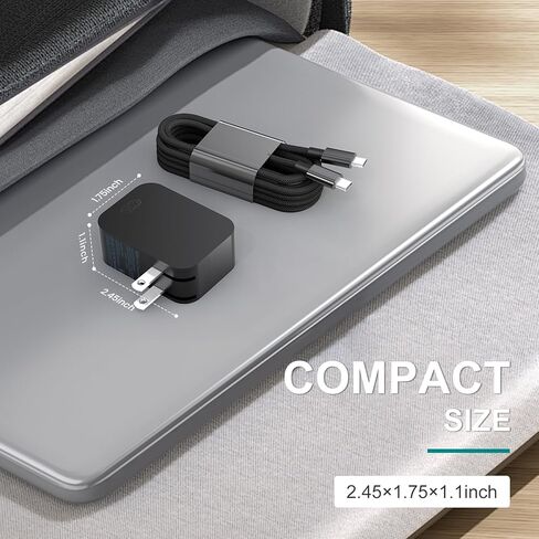 شاحن سطحي جديد بقدرة 65 وات مع قابس تيار متردد قابل للطي، متوافق مع شاحن Surface Pro 13 11,12,10,9,8,7+,7,6,5,4,3,X, Surface Book3,2,1, الكمبيوتر المحمول والكمبيوتر اللوحي، يدعم احتياجات الشحن بقدرة 44 وات 36 وات 24 وات in Kuwait