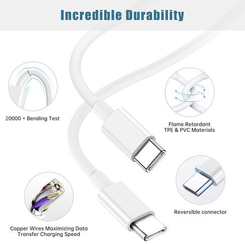 شاحن هاتف Galaxy A17 A16 A15 5G، شاحن سريع 30 وات USB C لهاتف Samsung Galaxy A05 A06 A25 A26 A35 A36 A45 A46 A55 A56 5G سلك كابل شحن من النوع C لهاتف Android (6.6أقدام) in Kuwait