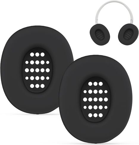 غطاء وسائد الأذن JBL Tune 720BT، حافظة واقية من السيليكون الناعم متوافقة مع وسادة أذن JBL Tune 720BT، خفيفة الوزن ومتينة وقابلة للغسل (أسود) in Kuwait