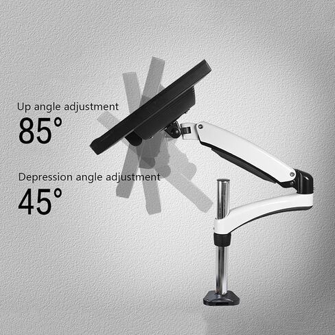 PC Monitor Mount Bracket Single Monitor Mount Monitor Monitor Mount Monitor Mount Monitor Mount Monitor Mount with C Clamp and BA, White-B in Kuwait