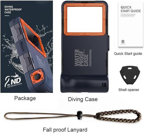 2026 Underwater Phone Cases for Snorkeling, Waterproof Phone Case for Phone 17/16/15/14/13/12Pro Max for Galaxy S25/S24/S23/S22/S21,Scuba Underwater Photo Video Lake Blue in Saudi Arabia