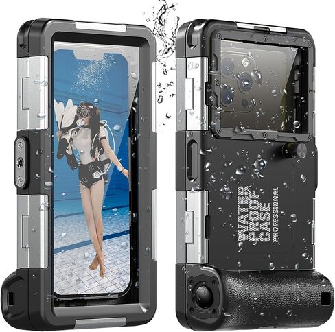 2026 Underwater Phone Cases for Snorkeling, Waterproof Phone Case for Phone 17/16/15/14/13/12Pro Max for Galaxy S25/S24/S23/S22/S21,Scuba Underwater Photo Video Lake Blue in Saudi Arabia