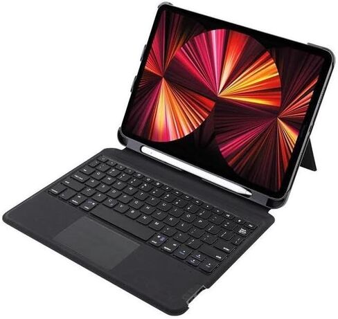 حافظة ولوحة مفاتيح من الألومنيوم CODi لجهاز iPad Pro مقاس 12.9 بوصة، أسود (C30708523) in Kuwait