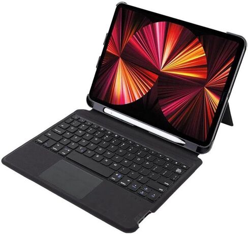 حافظة ولوحة مفاتيح من الألومنيوم CODi لجهاز iPad Pro مقاس 12.9 بوصة، أسود (C30708523) in Kuwait