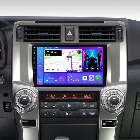Asure 9 بوصة ترقية راديو ستيريو للسيارة Toyota 4Runner N280 2010-2018، 4Core 2+32GB Android Car GPS Navigation Head Unit Kit مع Carplay اللاسلكي، Android Auto، 1280x800 مشغل وسائط متعددة بشاشة تعمل باللمس in Kuwait