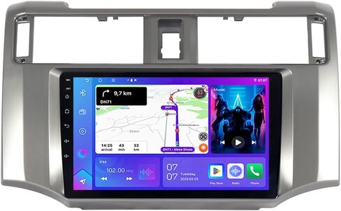 Asure 9 بوصة ترقية راديو ستيريو للسيارة Toyota 4Runner N280 2010-2018، 4Core 2+32GB Android Car GPS Navigation Head Unit Kit مع Carplay اللاسلكي، Android Auto، 1280x800 مشغل وسائط متعددة بشاشة تعمل باللمس in Kuwait