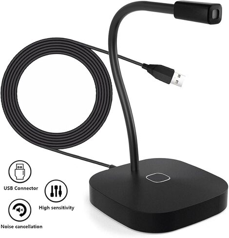 ميكروفون USB لتشغيل ميكروفون الألعاب للبث مع زر كتم الصوت، مثالي لاجتماعات الألعاب والبث المباشر in Kuwait